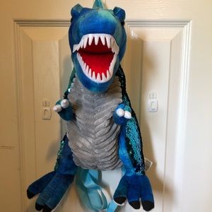 Dinosaur sequin backpack from T-Rex in Disney!